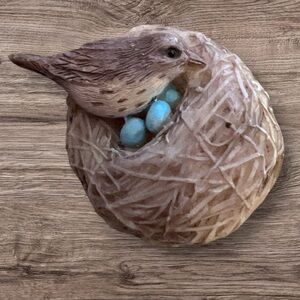 Vintage 90s Bastin Hallmark Wren's Nest Figural Resin Clip